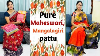 | pure Maheswari’s | Mangalagiri Pattu sarees order WhatsApp 6301119663