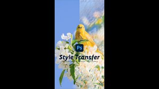 Transform an image into a painting using Adobe Photoshop #shorts