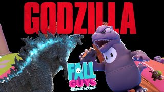 GODZILLA Fall Guys Destruction of the Beans Best Bits