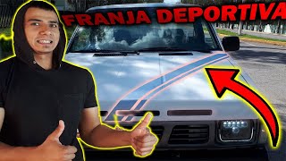 COMO dibujar franja DEPORTIVA en cofre de auto