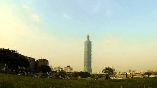 Taipei 101 clear day Go Pro time lapse