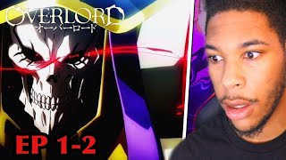 NON ISEKAI FAN WATCHES OVERLORD FOR THE FIRST TIME!! | Overlord Episode 1-2 REACTON!!