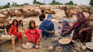 Camel People Morning Routine in Desert | Desert Life | Nomadic Life