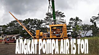 Angkat Pompa Air Seberat 15 Ton #dewatering #pompa #coalmining #tambangbatubara #tambangindonesia