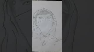 Alan Walker Drawing #alanwalker #shorts