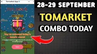 TOMARKET COMBO TODAY 28-29 SEPTEMBER | TOMARKET DAILY COMBO TODAY