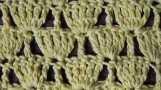 simple lace crochet  stitch pattern 30