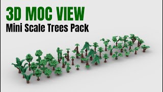 Mini Scale Trees Pack #2 (39 Designs) - Lego MOC