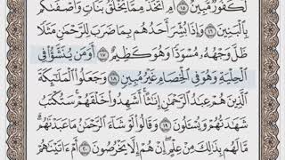 490 صفحة (سورة الزخرفالحصري جودة عالية مرتل المصحف المجود