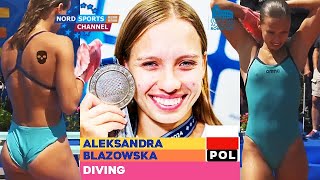 Women's sports Diving European Championships ROME Aleksandra BLAZOWSKA (Poland) 1m Springboard UK247