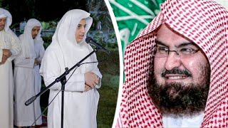 تقليد رائع للشيخ السديس "ومالنا  ألَّا نتوكل على الله"  القارئ علي اليوسف