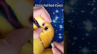 Easy Needle Felted Eyes Tutorial #shorts