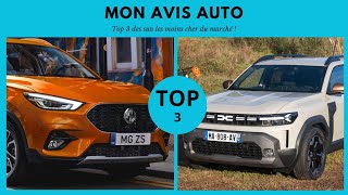 TOP 3 DES SUV LES MOINS CHER DES MARCHE !