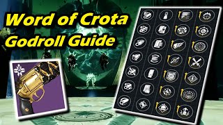 Word of Crota (Adept) Godroll Guide - Destiny 2