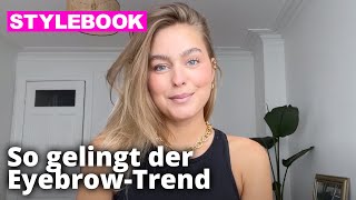 Bushy Eyebrows stylen: Maxime Möckl zeigt, wie es geht | Vor dem Spiegel | STYLEBOOK