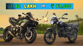 Ninja H2R VS CT 125 X | Most Expensive And Cheapest Bikes From Every Segment #h2r #drutrider