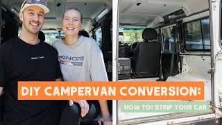 Defender Campervan Conversion Part 1: DIY Removing our Land Rover Interior