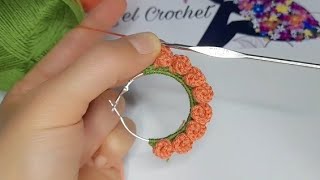 Super easy and cute crochet earrings pattern for beginners