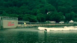 Learning to surf at Surf Snowdonia