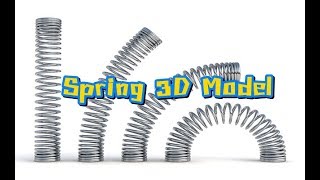 วิธีการเขียนสปริง3D แบบง่ายๆ (How to Create Spring from Solidworks Tutorial)