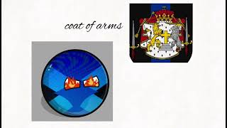 Apexia’s coat  of arms (now and past)