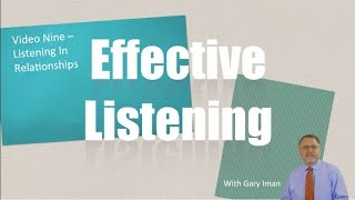 How to Listen Better - Listening In Relationships