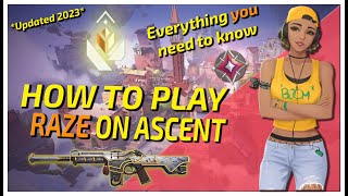 THE COMPLETE RAZE MAP GUIDE for ASCENT 2.0 in VALORANT!! *Updated 2023*