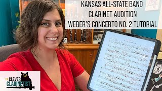 Kansas All State Band Clarinet Audition Weber Concerto No. 2 Tutorial