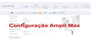 Configuração de internet 3G e 4G rural - Amplimax ELSYS.