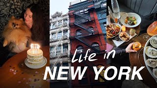 NYC vlog // Birthday in Soho, jewelry shopping, art show, dinner