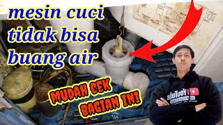 mesin cuci tidak bisa buang air