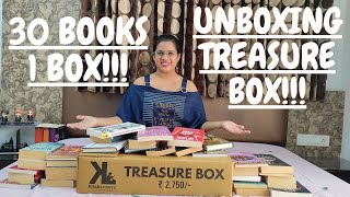 Treasure Box Unboxing |30 Books in 1 Box| Load the box -Kitab Lovers| Books' Gossip |