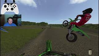 riding Pavilion mx in mx bikes (face cam)