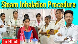 Steam Inhalation Procedure in Hindi | Health Sector