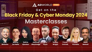 Join the Black Friday Cyber Monday Masterclass Now ⏰