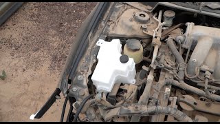 How to Remove & Replace Nissan Maxima Coolant Reservoir Overflow Bottle J31 VQ35DE 2003-2009