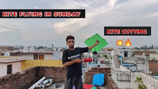 Kite Flying in Sunday 💥 | kite fighting | kites vlogs | vlog by shivansh