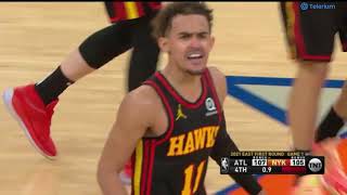 Trae Young hits the game winner and show the Nicks he's the most clutch player in the NBA.