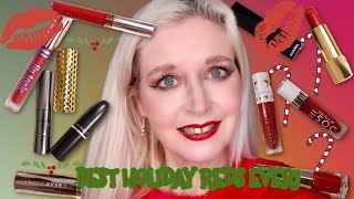 Best Festive Red Lipsticks | Collab with Lisa Lobotomy | Debbie Does December 🎄