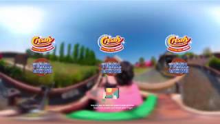 Crealy's Log Flume Ride in 360