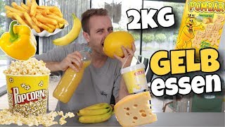 Ich esse 2kg GELBE Lebensmittel 🤢