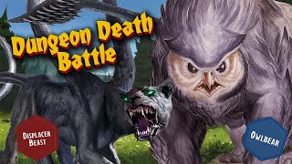 Owlbear vs Displacer Beast | Dungeons & Death Battles Combat 1 Shot! (D&D 5e)