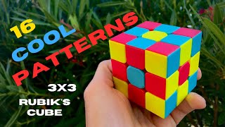 16 COOL PATTERNS on 3x3 Rubik's Cube!