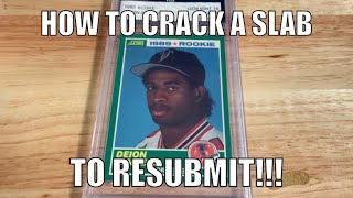 Sports Card Investing DIY: How to safely open a slab to resubmit to PSA BGS and more!!!