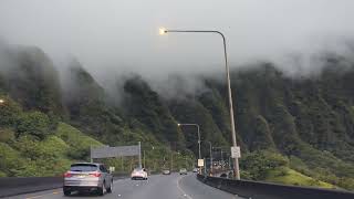 H3 from Kāne'ohe to town 🤙🏼 Beautiful low lying clouds