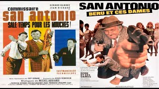 Films,1966 et 1968"San Antonio,sale temps pour les mouches"/ "Béru et ces dames" avec Gérard Barray