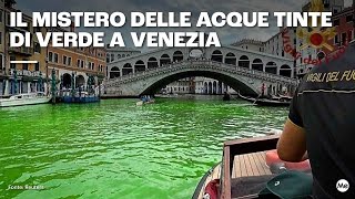 Il mistero delle acque tinte di verde a Venezia