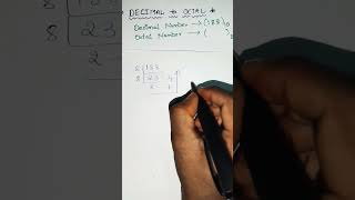 Decimal to Octal Convertion | Number Systems | DLD | GATE