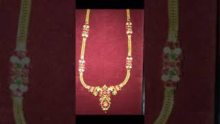 22 Carat Gold Haram / Gold Jewellery Designs / Mini Haram #shorts #youtubeshorts