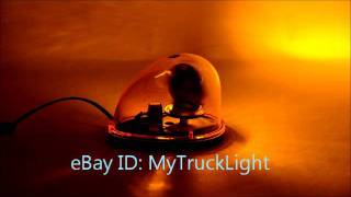 Teardrop Rotating Beacon Light 12V VDC Magnetic Mount